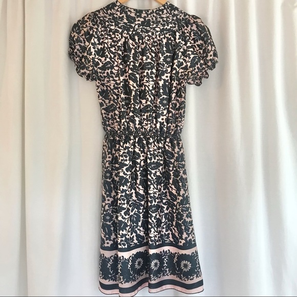 4 for $35 🍄 Navy & Pink Satin Max Studio Pace Print Dress - Picture 11 of 11